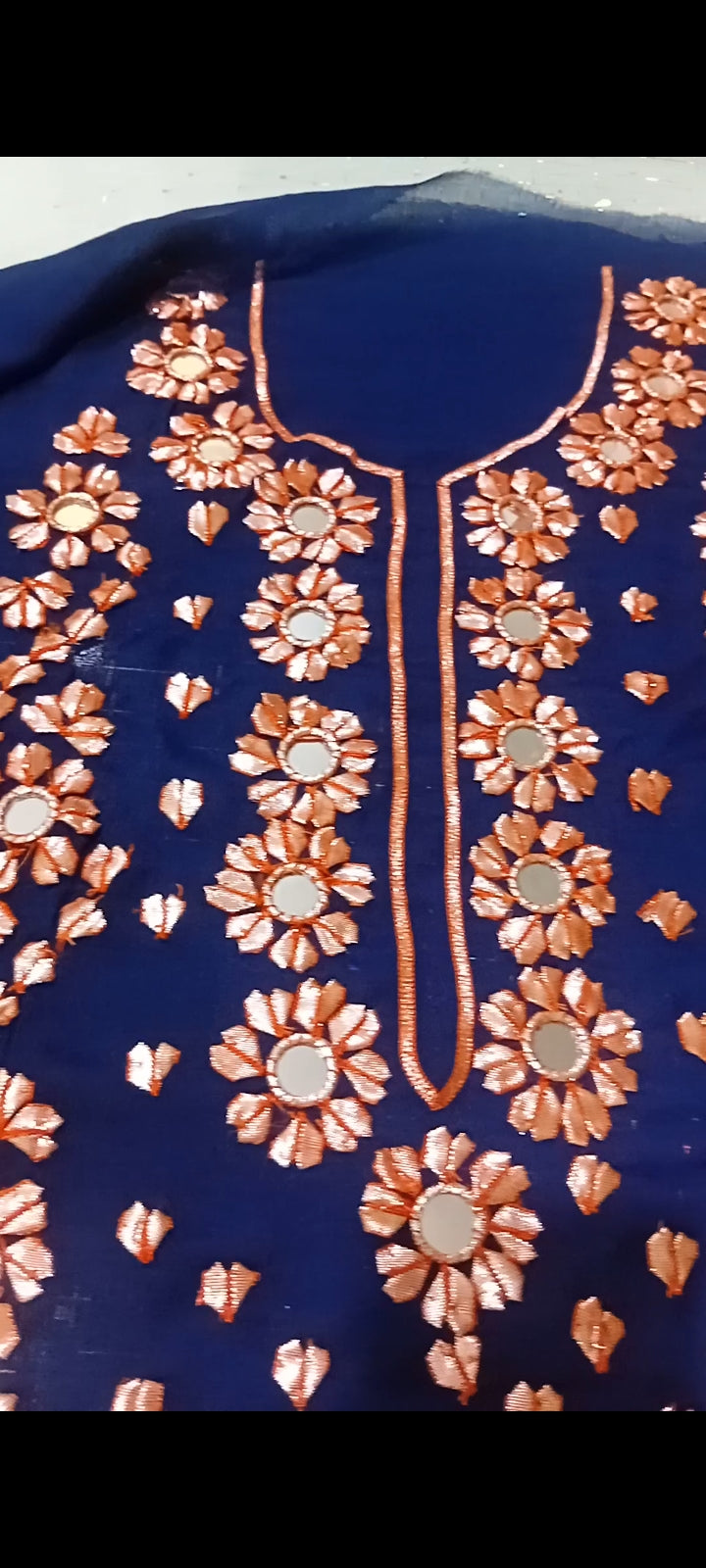 Luxury Navy Blue Chiffon Suit 💙