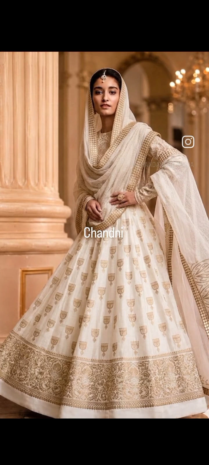 Ivory Gold Embroidered Jamawar Suit Pure Summer Collection