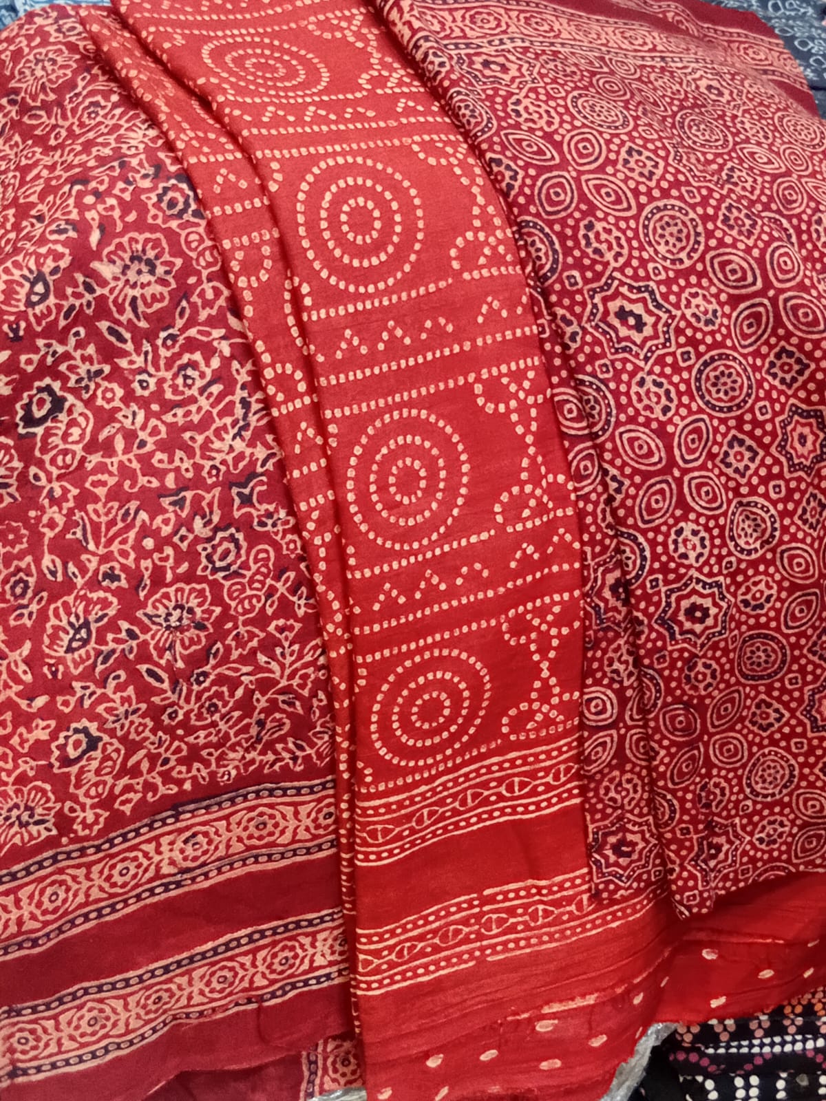 Luxurious premium quality block print